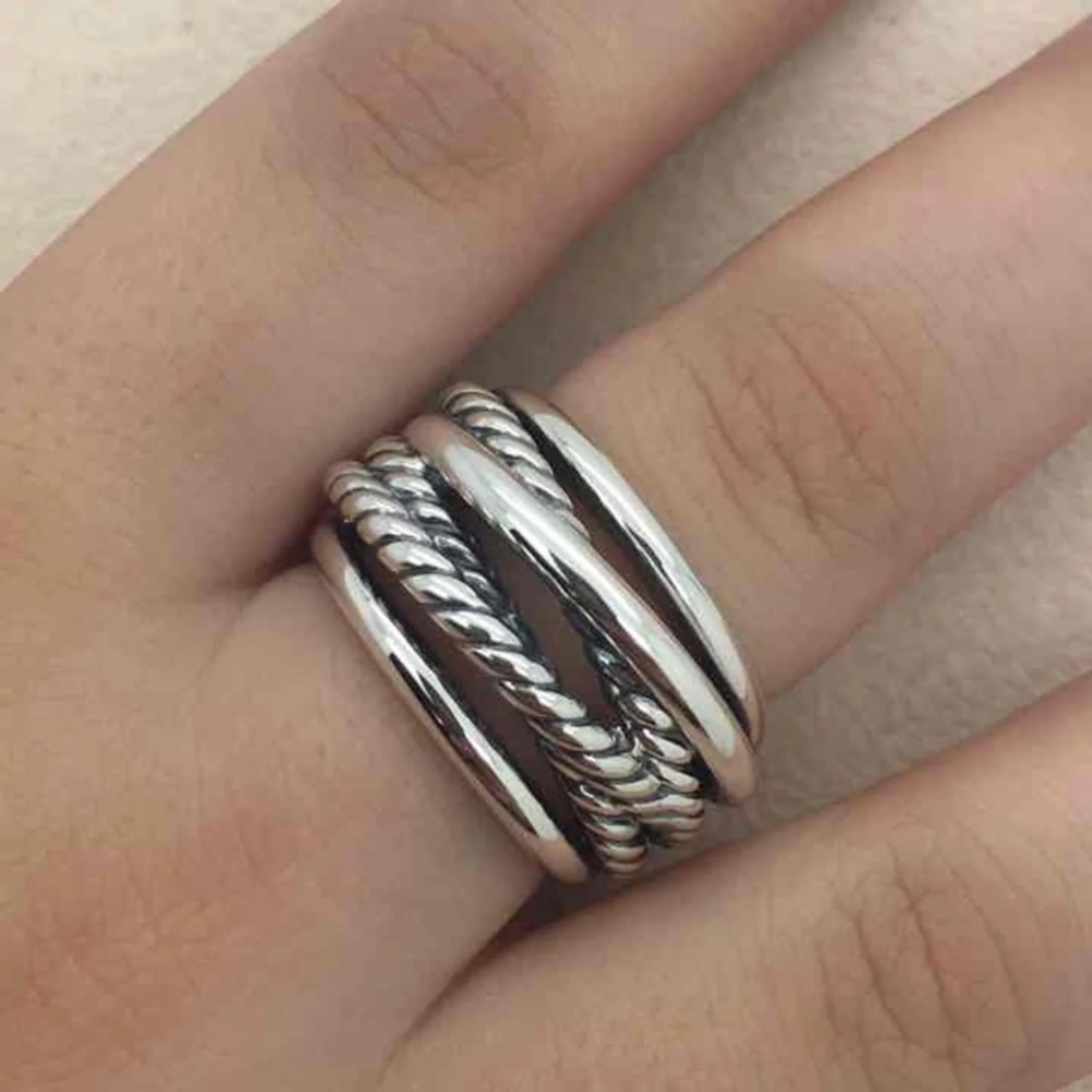 David Yurman Crossover Ring Size 7